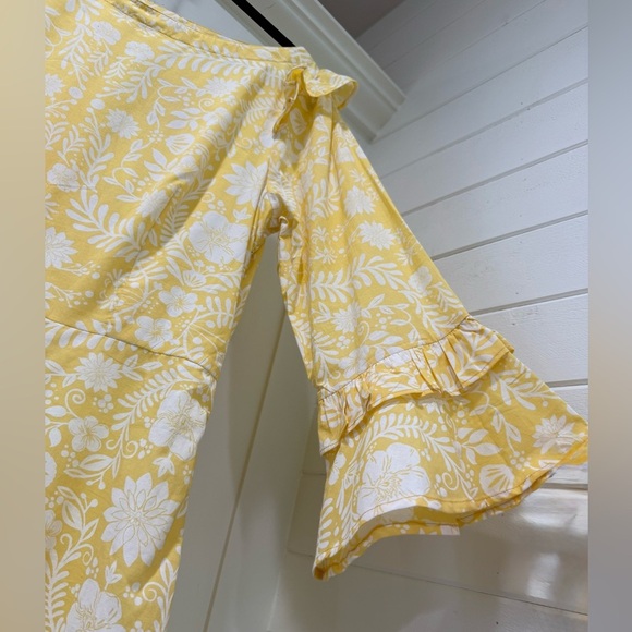 Beyond by Vera Coco Yellow Floral Dress - Picture 7 of 9